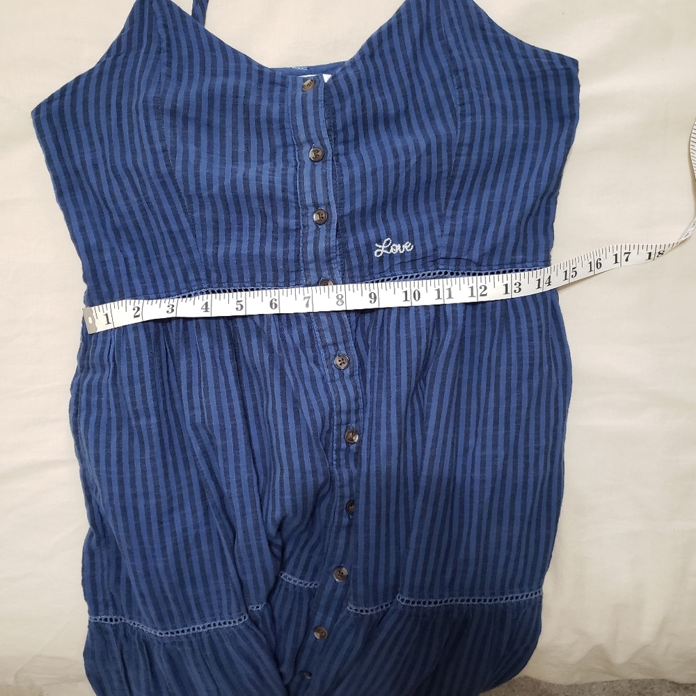 Blue Striped Maxi Dress - Picture 8 of 10
